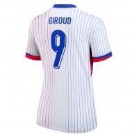 Camisa de Futebol França Olivier Giroud #9 Equipamento Secundário Mulheres Europeu 2024 Manga Curta